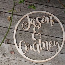 Wedding names in circle