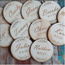 Round Name Place Cards 